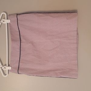 Ann Taylor Red White Black Skirt Size 8